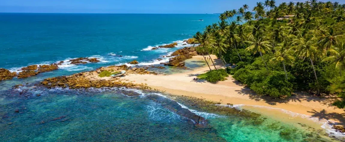 Sri Lankan coastline and bays