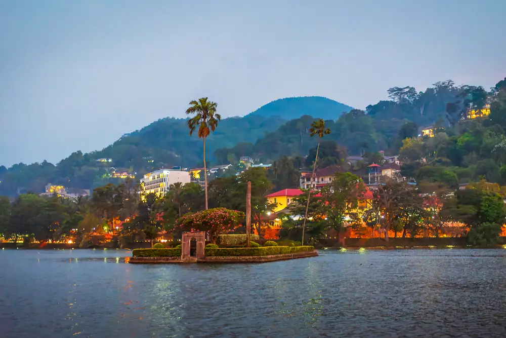 Kandy city and lake